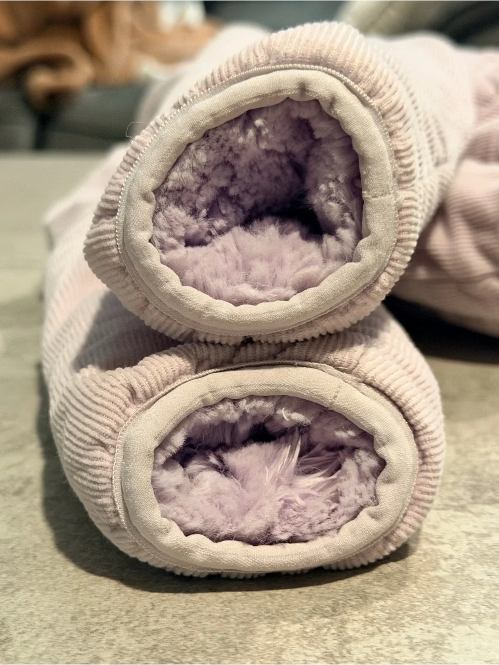 The North Face Lavender Reversible Mossbud/Corduroy Jacket (Toddler)